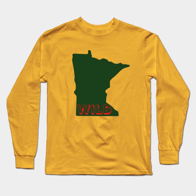 Minnesota Wild Long Sleeve T-Shirt by SiebergGiftsLLC